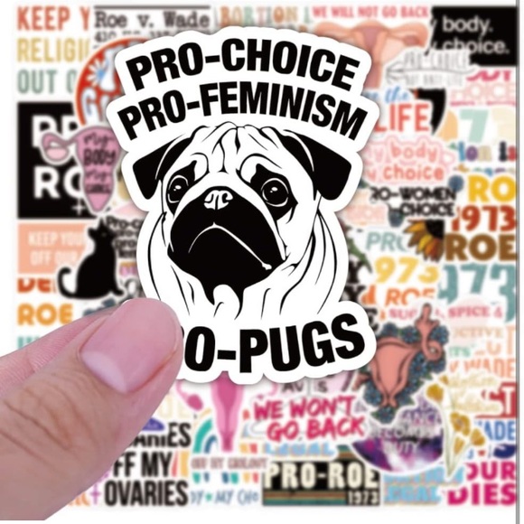 New-50 PCS Feminist Stickers Anti Abortion Stickers, Vinyl Waterproof Stickers - Picture 4 of 11